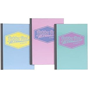 Pukka A4 Pastel Refill Pad - Blauw/Roze/Munt - 3 stuks