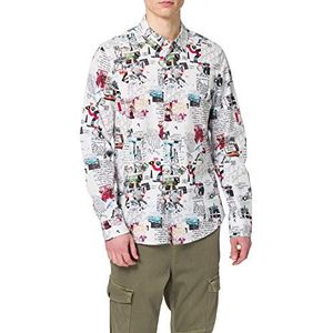 Desigual Cam_Abelardo T-shirt voor heren, wit, S