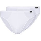 Skiny - Heren - Brasil Slip - Wit - 2er Pack - Katoen