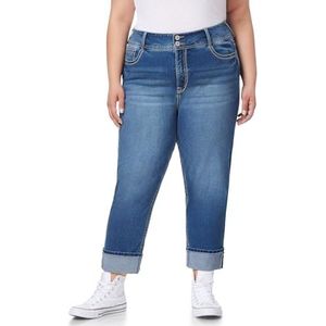WallFlower Women's Size Luscious Curvy 23.5'' Crop Mid-Rise Insta Stretch Juniors (Standard, Christie, 18 Plus