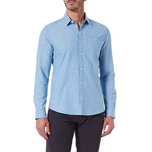 TOM TAILOR Uomini Slim Fit Oxford overhemd 1031050, 29651 - Blue White Chambray, XXL