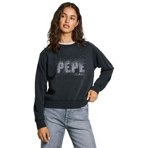 Pepe Jeansvoor vrouwen. PL581466 Luna sweatshirt zwart (L), Casual, Katoen