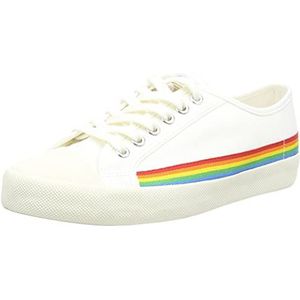 Gola Dames Coaster Rainbow Drop Sneaker, Wit Multi, 36 EU