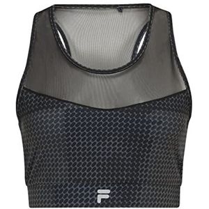 FILA Ribe AOP Sportbeha voor dames, Black Pills Camo Aop, XL