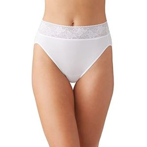 Wacoal Comfort Touch Hi Cut slip voor dames, Wit, XXL