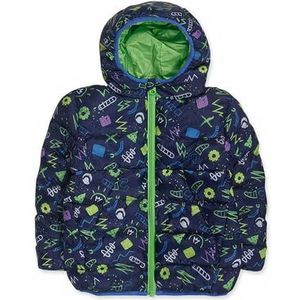 Tuc Tuc Gevoerde parka voor kinderen, marineblauw, collectie Robot Maker voor kinderen, Donkerblauw, 18 Maanden