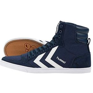 hummel SLIMMER STADIL HIGH High-Top High-Top uniseks-volwassene,Blauw Dress Blue White Kh,48 EU