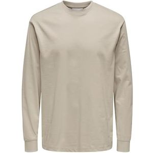 Only & Sons Onsfred Life Ls Tee Noos, Zilvervoering., XS