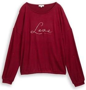 TOM TAILOR T-shirt voor dames, 39063 - Rumba Red Melange, XXL