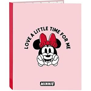 Minnie Mouse Me Time Ringband met 4 ringen, ideaal voor kinderen van alle leeftijden, comfortabel en veelzijdig, kwaliteit en duurzaamheid, 26,5 x 33 cm, lichtroze, Lichtroze, Standaard, casual