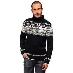 Gebreide Noorse met kraag Maat L Grote maten 4XL trui