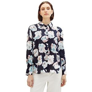 TOM TAILOR Damesblouse met patroon, 32413-tie Dye Flower Design, 36