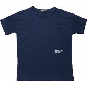 Replay T-shirt voor jongens, 714 inktblauw., 4 Jaar