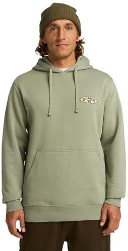 Billabong - Foundation Hoodie - Groen - Heren - Gerecycleerde Polyester-Katoenmix