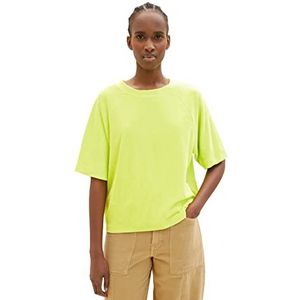 TOM TAILOR Denim Dames Sweatshirt 1035359, 24702 - Neon Lime, M