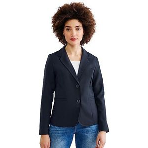 Street One Twill Blazer voor dames, blauw (deep blue), 36