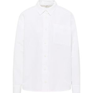 Oversized overhemdblouse met linnen, model 'Willow'