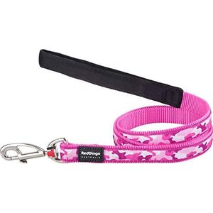 Rode Dingo Camouflage Hond Lead, Lood, Small, Roze
