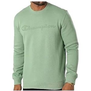 Champion Sweatshirt merk model Crewneck sweatshirt groen