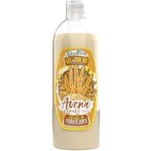 DONA FLORA – Douchegel haver & granen 750 ml – reinigend & zuiverend effect – zachte verzorging voor de gevoelige huid – hydraterend – veganistische formule – zonder parabenen