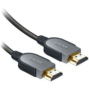 ekon HDMI-kabel 1.4 ethernetstekker 5 meter stekker 4K Ultra HD 3D resoluties vergulde aansluitingen voor tv, projectoren, laptop, pc, MacBook, PlayStation, Nintendo Switch