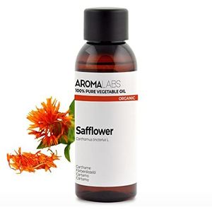 B086T32MWD - Saffloer BIO (Carthamus tinctorius) - 50 mL - Biologische, ongeraffineerde en AB-gecertificeerde plantaardige olie - Aroma Labs - Made in France