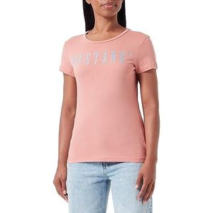 MUSTANG Dames Style Alexia C Print T-shirt, Desert Sand 7261, S, desert sand 7261, S