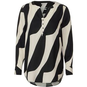 Street One Damesblouse van viscose, zwart, 36