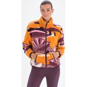 Dagi Damesjack met lange mouwen, collar view, oversized sweatshirt, Meerkleurig, S