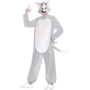 Amscan 9907163 Adult Unisex Tom & Jerry Cat officieel gelicentieerd Warner Bros Fancy Dress Kostuum (klein)