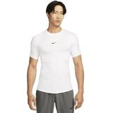 Nike FB7932-100 M NP DF Tight Top SS shirt met lange mouwen heren wit/zwart maat S