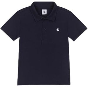 Petit Bateau Polo met korte mouwen voor jongens, Blauw, 8 Jaren