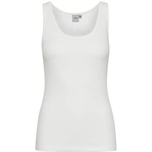 ICHI IHSUPER TO2 Jersey top dames shirt tanktop met ronde hals van katoen met stretchaandeel, Cloud Dancer (114201), XXL