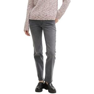 TOM TAILOR Alexa Straight Jeans voor dames, 10214 - Clean Dark Stone Grey Denim, 26W x 32L
