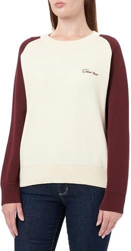 GANT - Trui - Wijnrood/Wit - Knitwear - Ronde Hals - Lange Mouw