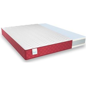 NALUI Gredos Visco-elastische matras, omkeerbaar, 67 x 190 cm, met Visconfort-systeem, stretchstof en ademend 3D-weefsel, hoogte: ± 21 cm, gemiddelde tot hoge sterkte, aanpasbaar, gemaakt in Spanje