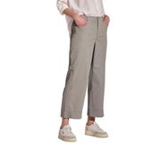 Street One Dames Twill broek met rechte pijpen in Beige, in size: 32