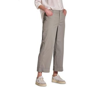 Street One Dames Twill broek met rechte pijpen in Beige, in size: 32