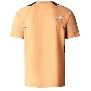 THE NORTH FACE Glacier T-shirt Cone Orange White Heather-asfalt Grey M