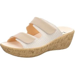 Think Kate Duurzame slippers voor dames, chroomvrij, gelooid, bianco/combi 1000, 36 EU, bianco combi 1000, 36 EU