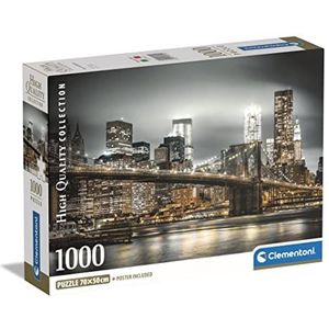 Puzzel New York Skyline (1000 Stukjes) - Clementoni High Quality Collection