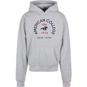AMERICAN COLLEGE USA American College Sweatshirt met capuchon voor heren, Grijs, L/Tall