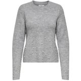 JDY - Gebreide Pullover - O-hals - Lange Mouwen - Parel Versiering