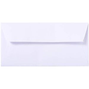 Lalo 46700L zelfklevende enveloppen, gevoerd, 21 x 11 x 1,8 cm, wit
