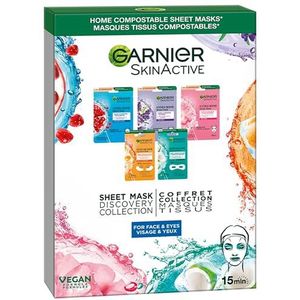 Garnier Mask Discovery Set - verrijkt met hydraterende ingrediënten - 5 maskers