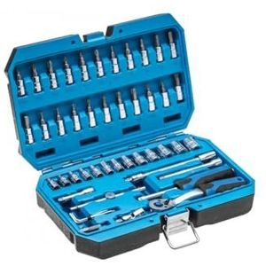 HÖGERT - HT1R416 - Gereedschapsset - 46 Delen - Hoogwaardig Gelegeerd CrV-Staal - Ratelmechanisme met 72 Vergrendelingsklinken