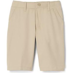 French Toast Elastische performance-short met vlakke voorkant voor jongens, US 8/EU 128, Marineblauw