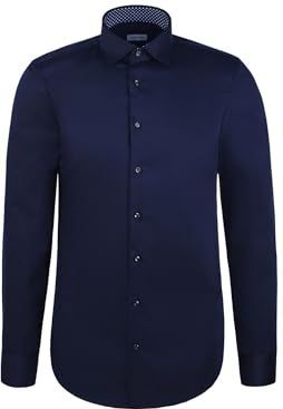 Seidensticker 849540, slim fit, lange mouwen, businesshemd, 36, blauw, 36