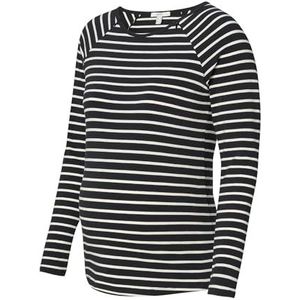 ESPRIT Maternity Dames Nursing Lange Mouw Stripe T-shirt, Zwarte inkt - 003, M