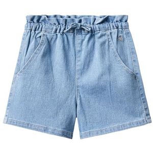 United Colors of Benetton Shorts voor meisjes en meisjes, Lichtblauw denim 902, 18 Maanden